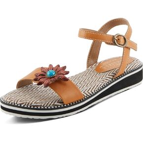Spring Step L'Artiste Women's Tilton - Casual-Chic Hand-Painted Floral Sandals