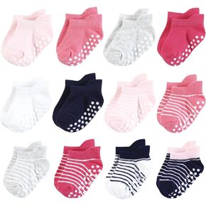 Hudson Baby Unisex Baby Non-Skid No-Show Socks