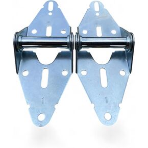 Hinge #5 Heavy Duty 14-Gauge Steel - Galvanized Finish - Ideal for Residential and Commercial Doors - 2 Pack
