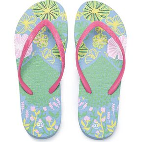 Women's Vacation Shoes Slim Colored Flip Flops for Women, Casual Summer Rubber Thong Sandals