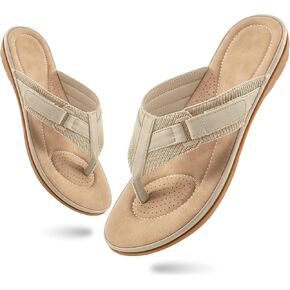 Womens Flip Flops Dressy : Black 8 Comfortable Summer Thong Sandals - Ladies Casual Walking Shoes