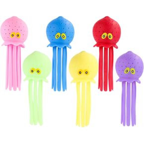 6pcs Octopus Water Balls, Funny Octopus Floating Pool Toys Novelty Sensory Squeeze Water Bomb Splash Balls Summer Swimming Pool Bath Toy for Kids (6 Colors)