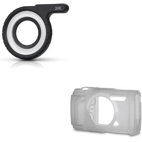 JJC LED Light Guide with Silcone Jacket for Olympus Tough TG7 TG-7 Digital Camera (for TG7 Only)
