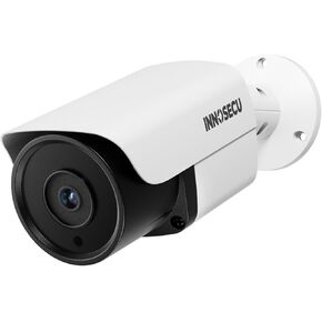8MP PoE Camera, Outdoor Bullet IP Security Camera for Surveillance System, Human Vehicle Detection, Built-in Mic, 2.8mm Lens Wide Angle 110 °, Waterproof IP67, Night Vision 100ft, INB8BR37E