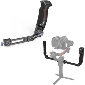 SmallRig Adjustable Sling Handgrip Gimbal Sling Handle for DJI RS 4, RS 4 Pro, RS 3 Mini, RS 3, RS 3 Pro, RS 2, RSC 2 Stabilizer + Focus Control Dual Grip for DJI RS 2 / RS 3 Pro/RS 4 Pro