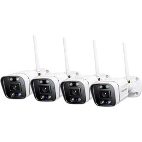 FOSCAM 3K 5MP Security Cameras Wireless Outdoor, 5GHz&2.4GHz Dual-Band WiFi with AI Human Vehicle Detection, 66FT Color Night Vision with Spotlights, 120dB Siren, SD and Cloud Storage, IP66 Waterproof