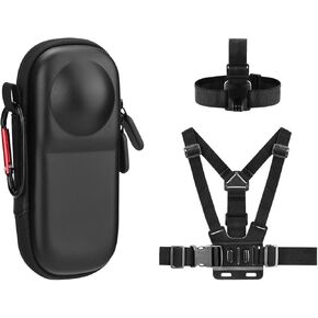 Carrying Case for Insta 360 X4 (for Original Lens Cap) POV Phone Chest Mount for iPhone for DJI Osmo Pocket 3, for Insta360 X3 X4, for Samsung Accessories