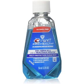 Crest Pro-Health Advanced Mouthwash, Alcohol Free, Multi-Protection, Fresh Mint, 1 L (33.8 fl oz), Pack of 2, Crest Mouthwash, Mouthwash Alcohol Free, Flouride Mouthwash