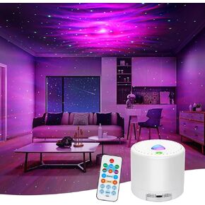 Galaxy Projector Star Projector, Northern Lights Projector with Remote Control, Adjustable Color, Brightness and Movement Speed, Night Light Projector for Adults, Bedroom, Living Room in Saudi Arabia