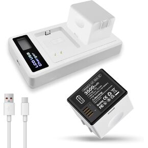 [3500mAh] 1 Pack Battery for Arlo Pro/Arlo Pro 2 with Charger, 2025 New Upgrade Higher Capacity 0 Cycle Battery Replacement for Camera VMA4400 A-1 A-1B A-1C