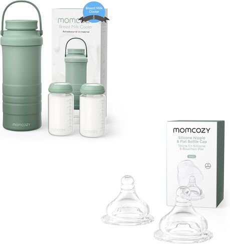 Momcozy 22oz الحليب المحمول مبرد و Momcozy ناعم الطفل الحلمة in Saudi Arabia