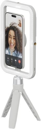ShiftCam SnapStudio Light - Magnetic LED Ring Light with Adjustable Brightness, AdjustableTemperature, USB-C Charging, MagSafe Compatibility - Ideal for Vlogging and Mobile Photography (Stone) in Saudi Arabia