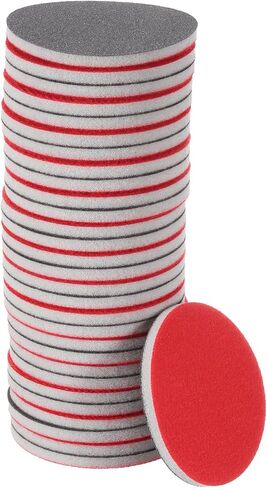UXCELL 30PCS 320 SANDING GRIT Sponge 2.85 بوصة خطاف وخطقة الرملية الإسفنج للحلقات الصنفرة المدارية ، الاستخدام الرطب/الجاف المخزن المؤقت للسيارة الخشب الجاف للمعادن تلميع in Saudi Arabia