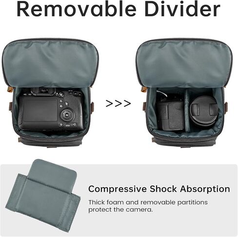 كيس كاميرا S-Zone صغير DSLR SLR المرآة قماشية مقاومة للماء Crossbod in Kuwait