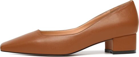 JUSTDANNI Womens Slip On Dress Stylish Wedding Square Toe Matte Block Low Heel Pumps Shoes 1.5 Inch in Saudi Arabia