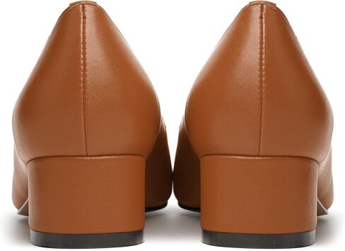 JUSTDANNI Womens Slip On Dress Stylish Wedding Square Toe Matte Block Low Heel Pumps Shoes 1.5 Inch in Saudi Arabia