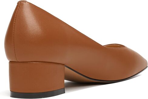 JUSTDANNI Womens Slip On Dress Stylish Wedding Square Toe Matte Block Low Heel Pumps Shoes 1.5 Inch in Saudi Arabia