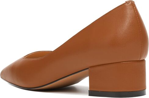 JUSTDANNI Womens Slip On Dress Stylish Wedding Square Toe Matte Block Low Heel Pumps Shoes 1.5 Inch in Saudi Arabia