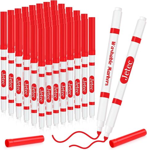 Janlaugh 48 Pcs Line Washable Markers Bulk Black Fine Tip Markers Set Coloring Markers for Kids Thin Washable Markers Black Tips Markers for Art School Supplies, Back to School Supplies, Ages 6+ in Saudi Arabia