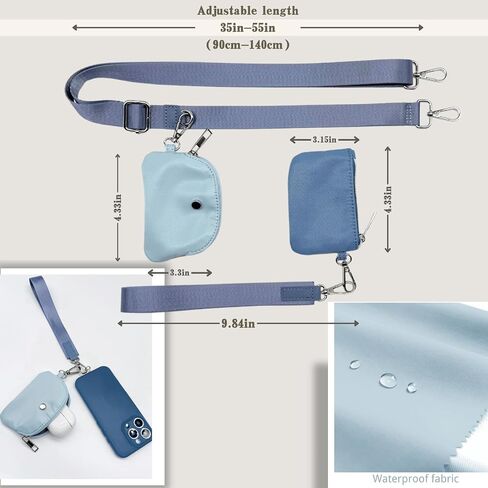 مقطع S & Loyoe و GO حزام للهاتف مع محفظة Crossbody Phone Lanyard حزام قابل للتعديل مع محافظ معصم قابلة للفصل in Kuwait