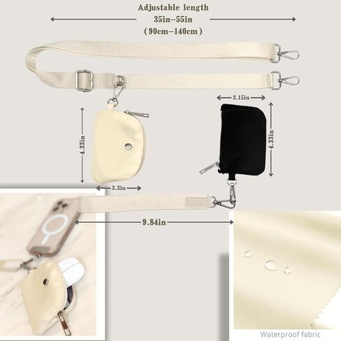 مقطع S & Loyoe و GO حزام للهاتف مع محفظة Crossbody Phone Lanyard حزام قابل للتعديل مع محافظ معصم قابلة للفصل in Kuwait