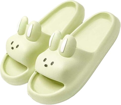 Cute Cartoon Rabbit Bath Slippers - Soft Bottom Indoor Home Slippers for Women, Comfy House Shoes for Bathroom in Kuwait