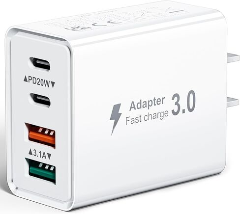USB C Charger Block 120W GaN³ Fast Charging Station Upgraded, Exclusive PD 100W for Laptops, Wall Charger Hub Multiple Ports Compatible with MacBook Pro/Air, Tablets, iPhone, iPad, Galaxy, Pixel in Saudi Arabia