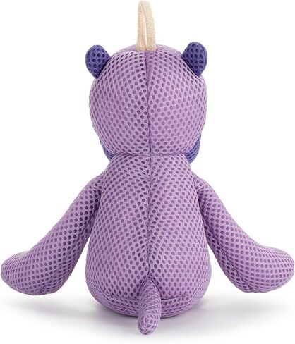 DEMDACO Love to Play 6 x 4 Inch Textured Polyester Water Safe Entertaining Bathtime Toy Plush Animal, Black and White, Penguin in Saudi Arabia