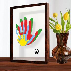 DIY Family Handprint Kit Keepsake, Perfect Baby Handprint Gift for New Moms, Parents & Grandparents, 6 Safe, Non-Toxic Paints, Ideal for Mother's Day, Father's Day, Anniversary & More