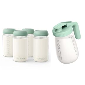 Momcozy Natural Baby Bottle and Momcozy Breast Milk Pitcher