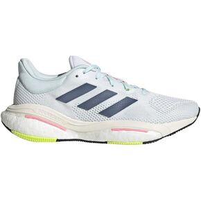 adidas Women's Solar Glide 5 Running Shoes, Blue/White/Pink, 9.5 M US