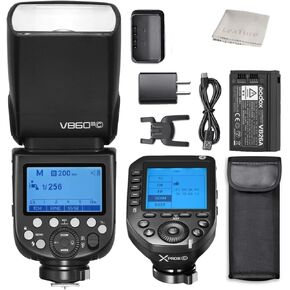 Godox V860III-C Camera Flash Speedlite & Godox XProII-C Wireless Flash Trigger Transmitter Compatible for Canon Cameras, TTL HSS 2.4G 1/8000s HSS GN60 5300K Modeling Light with 2600mAh Li-ion Battery