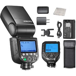 Godox V860III-S Camera Flash Speedlite,1/8000s HSS TTL 2.4G GN60 5300K Modeling Light with Li-ion Battery Compatible for Sony DSLR Cameras & Godox XProII-S Wireless Flash Trigger Transmitter