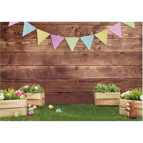 ألنجوي 7x5ft نسيج الربيع خلفيات عيد الفصح للفتيات التصوير الفوتوغرافي مجردة حرة أرنب أرنب أخضر عشب جدار خشبي دش الطفل طفل حديثي الولادة صورة خلفية صورة الاستوديو