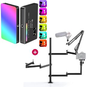 PICTRON ULANZI Camera Desk Mount + VIJIM VL120 RGB Video Light
