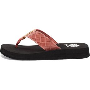 Yellow Box Women's Flophop Flip Flop, Mauve, Size 9 US M