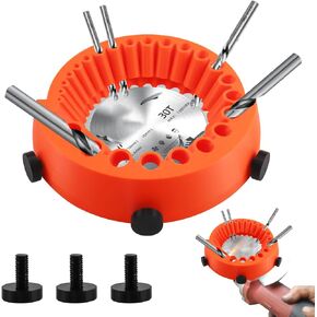 Drill Bit Sharpener Compatible with 125 mm Angle Grinder Power Drill Bit Grinding Attachment Handheld Angle Grinder Drill Bit Sharpener for 2-13mm Drill Bits