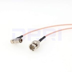 DRRI 75 ohm RG179 HD SDI Coaxial Cable BNC Male to DIN 1.0/2.3 Male for Blackmagic Video Assist (30CM)