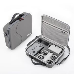 iNoiT NEO Case for DJI NEO,Fly More Combo and RC-N3 Remote Controller Accessories,PU Leather Storage Portable Carrying Bag or Shoulder Bag