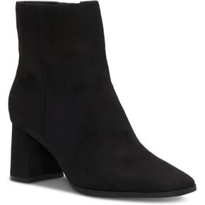 Cufflinks Inc. Womens Dasha Faux Suede Square Toe Booties, Black, 11 Medium