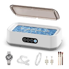 Ultrasonic Jewelry Cleaner, 50KHz Ultrasonic Jewelry, Glasses, Rings, Watch Bands