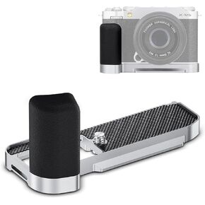 X-M5 XM5 Handgrip, L-Shape Bracket Handle for Fujifilm Fuji X-M5 XM5 Camera, with Built-in Arca Quick Release Plate & Battery Compartment Opening, XM-5 Hand Grip Holder Anti-Slip Microfiber Pad Design