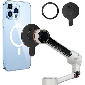 Magnet Clamp Adapter for Insta360 Flow 2 Pro, Magnetic Mount Clip for Insta 360 Flow pro 2, Smartphone Gimbal Expansion Insta 360 Clamp Stabilizer Accessories
