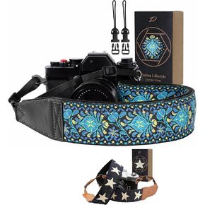 Padwa Lifestyle Camera Strap - 2" Full Grain Leather Ends Camera Straps for Photographers