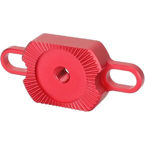 CAMVATE M6 Rosette Adapter with 1/4"-20 Screw Mounting Slot(Red)-3759