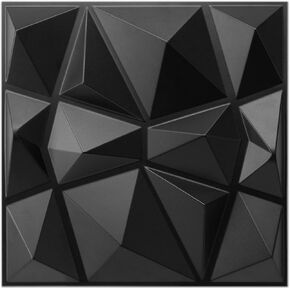 Art3d Decorative 3D Wall Panels in Diamond Design, 12"x12" Matt White (33 Pack)