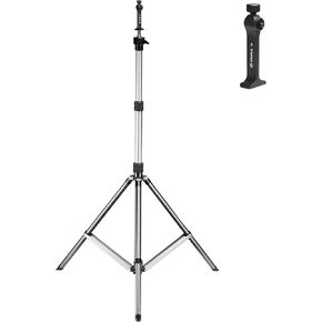 FANAUE Binocular Tripod Adapter with 1/4-20" Thread Photography Light Stand Tripod Stand Height Adjustable from 31.97-74" with 1/4" & 3/8" Screw Adapter