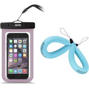 JOTO Universal Waterproof Phone Holder Pouch Bundle with 2 Pack Floating Wrist Strap for Waterproof Camera