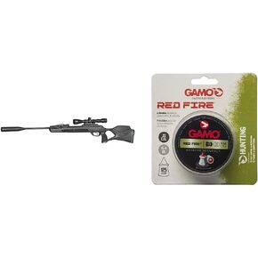 بندقية هوائية Gamo Swarm Magnum 10X GEN3i Inertia Fed .22 عيار كسر برميل. مسدس هواء بيليه عالي القوة ذو 10 طلقات. سرعة 1,300 إطارًا في الثانية.