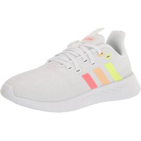 adidas Women's Puremotion Running Shoe, White/Semi Turbo/Pulse Amber, 7